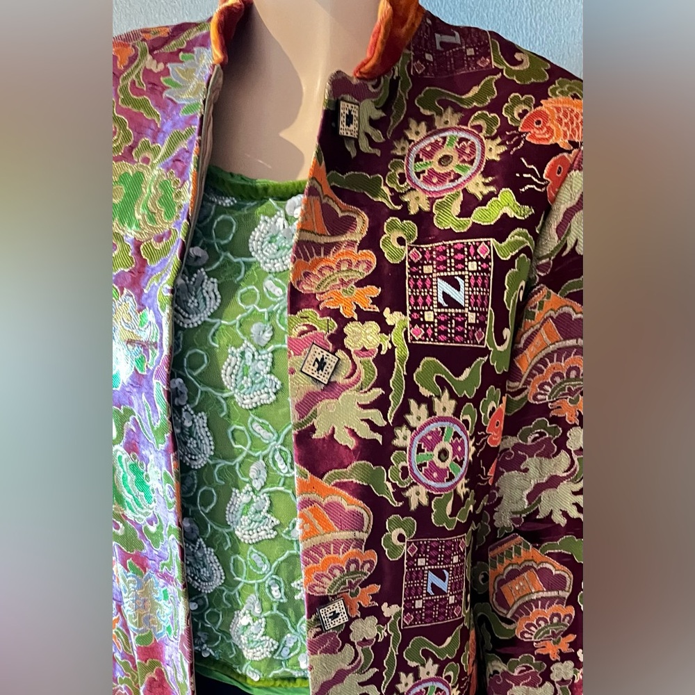 Couture vintage jacket made by ZUZKA for FABRICOLOGY, Inc. - Picture 10 of 11